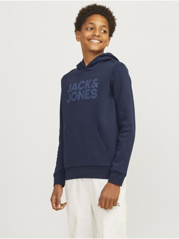 JACK & JONES Junior Kapuzenpullover in Navy Blazer 1