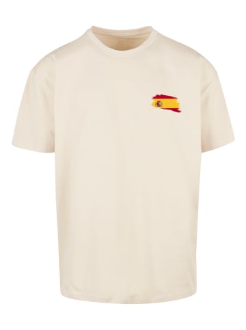 F4NT4STIC Heavy Oversize T-Shirt Spain Spanien Flagge in sand