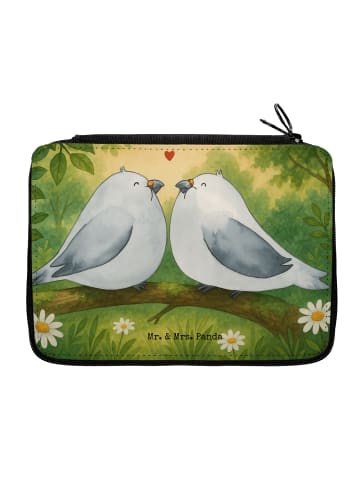 Mr. & Mrs. Panda Menschrmäppchen Turteltauben Liebe Design ohn... in Weiß