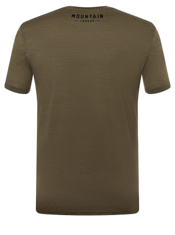 super.natural Merino T-Shirt in oliv