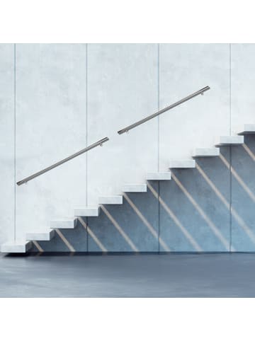 relaxdays Handlauf in Silber - (L)150 cm