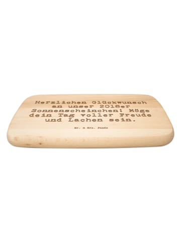 Mr. & Mrs. Panda Frühstücksbrettchen Spruch 2018 Geburtstag Sonn... in Transparent