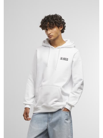 Mister Tee Mister Tee Los Angeles Wording EMB Regular Hoody in white
