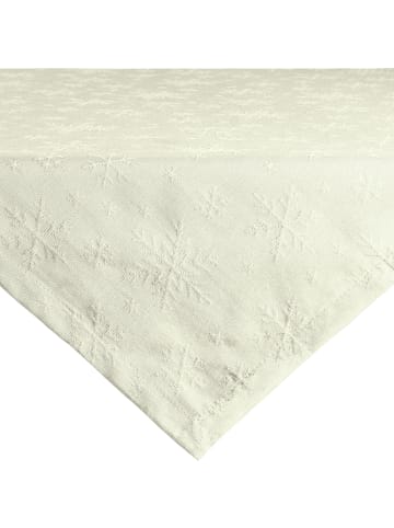 REDBEST Jacquard, Baumwollmischung Mitteldecke Snowflake in natur