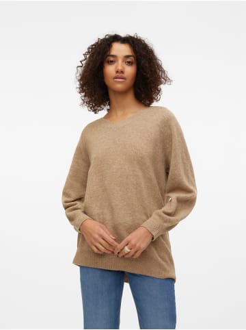Vero Moda Strickpullover in Silver Mink