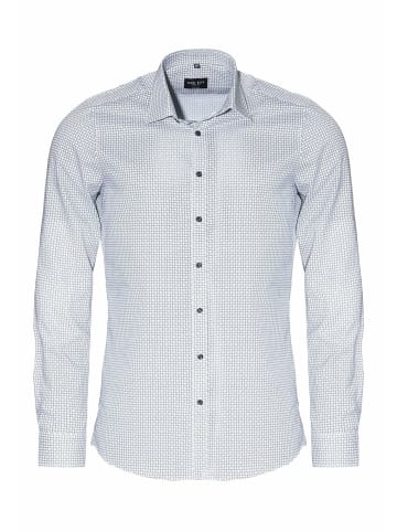 MARVELIS Knopfleisten Langarmshirt für Herren in uni