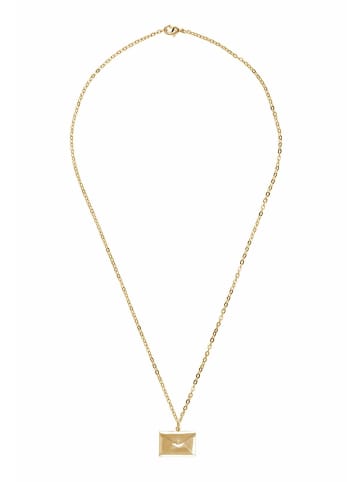Gemshine Kette mit Anhänger BRIEF in gold coloured