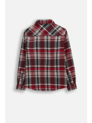Coccodrillo Flanellhemd mit langen Ärmeln in dunkelrot