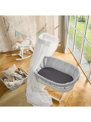 Erwin Müller Frottee Baby-Spannbettlaken 2er-Pack Erding in anthrazit