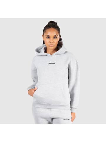 SMILODOX Hoodie Jacey in Grau Melange