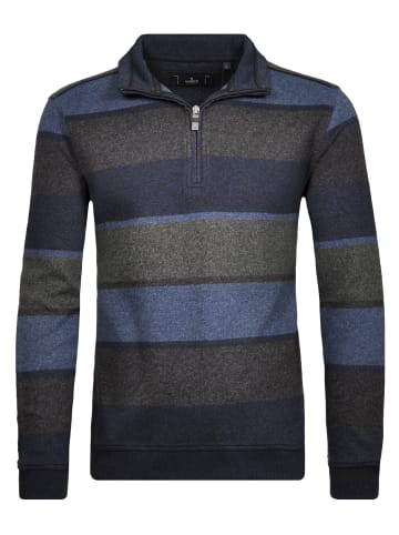 Ragman Troyer Mock neck stripe in Dunkelblau