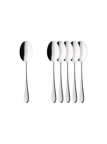 Villeroy & Boch 6er Set Espressolöffel Oscar 12 cm edelstahl in edelstahl