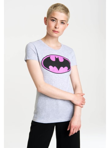 Logoshirt T-Shirt Batman in grau meliert