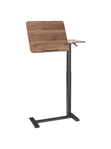 Beliani Verstellbarer Laptopständer SCHOLA in Braun/Schwarz