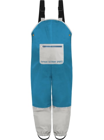 Normani Outdoor Sports Kinder Regenhose mit Hosenträgern Waller in Navy