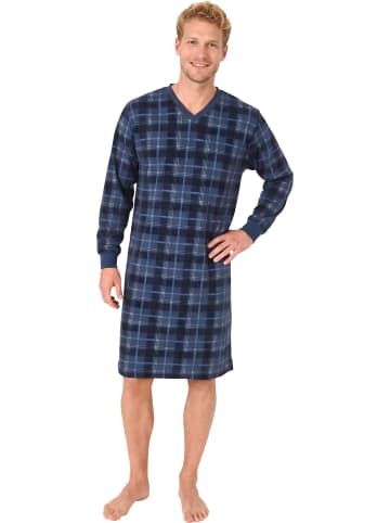 NORMANN Single-Jersey Nachthemd in blau