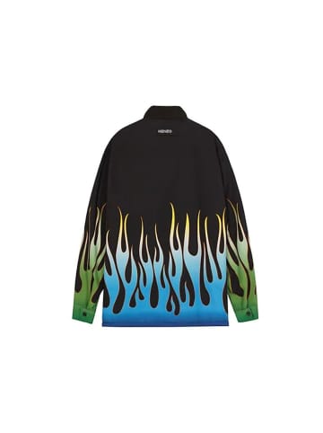 Kenzo Schwarz Baumwolle In voller Länge Jacke