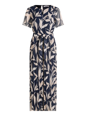 BETTY & CO Jumpsuit mit Plissee in Dark Blue/Nature