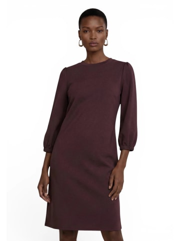 Zero  Sweatkleid mit 3/4 Arm in Chocolate Plum