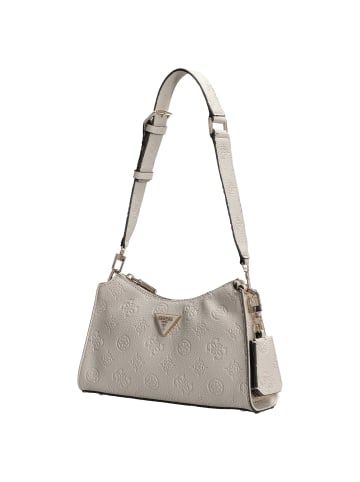 Guess Cresidia II Top Zip - Schultertasche 27 cm (black logo) in bone logo