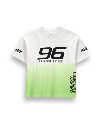 Coccodrillo Baumwoll-T-Shirt mit kurzen Ärmeln in limonengrün
