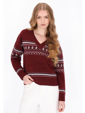 DreiMaster Maritim Women Sweater in burgundy