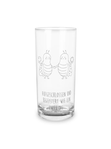 Mr. & Mrs. Panda Glas Sternzeichen Zwilling mit Spruch in Transparent