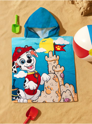 Paw Patrol Paw Patrol - Badeponcho Handtuch Badetuch mit Kapuze 50 x 100 cm in Mehrfarbig