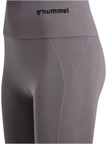 Hummel Leggings "Tif Seamless High Waist Tights" in Grau