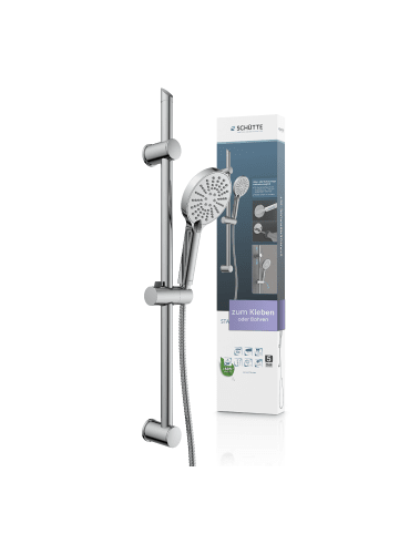 Franz Joseph Schütte Stangenbrause-Set, Chrom, zum Kleben