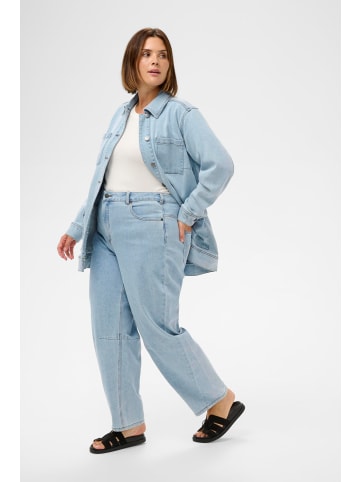 KAFFE curve Jeans KCninna Loose fit in Light Blue Washed Denim
