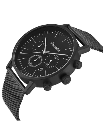 Gigandet Quarzuhr Dualtime "MINIMALISM III" in Schwarz