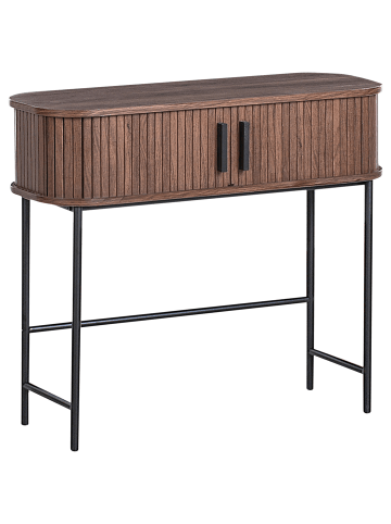 Beliani Konsolentisch BRADLEY in Braun/Schwarz - (W) 80 x (H) 70 x (L) 30 cm