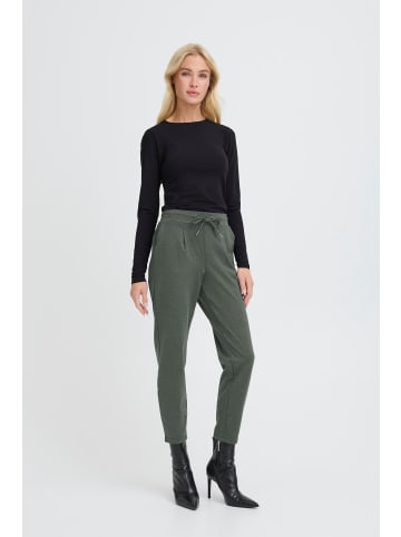 b. young Hose RIZETTA Regular fit in Green Gables Melange