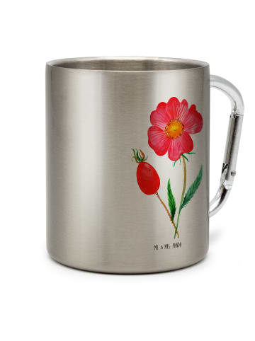 Mr. & Mrs. Panda Edelstahl Trinkbecher Blume HageRundunge ohne Spruch in Silber