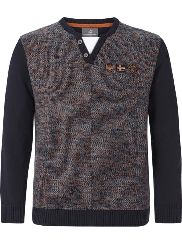 Jan Vanderstorm Pullover HANNU in dunkelblau melange