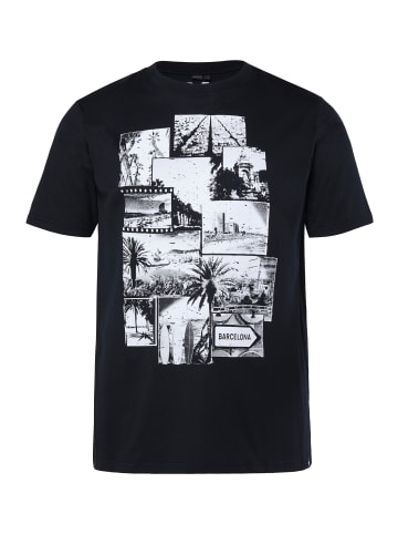 Men Plus Kurzarm T-Shirt in schwarz