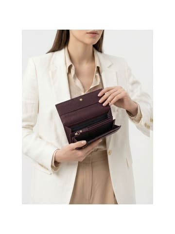 Lazarotti Bologna Leather Geldbörse Leder 19 cm in burgundy