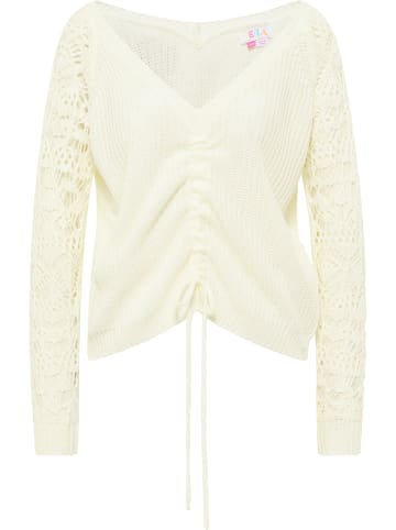 IZIA Damen Strickpullover in Weiss