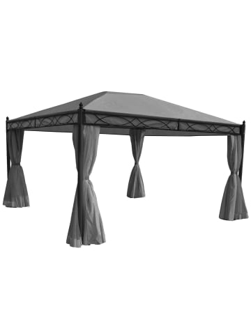 MCW 4er-Set Seitenwand für Pergola Calpe, Grau