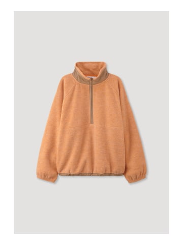 Hessnatur Fleece-Troyer in clementine