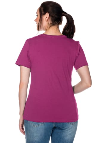 sheego T-Shirt in magenta