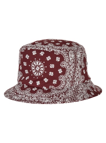  Flexfit  Flexfit Accessoires Bandana Print Bucket Hat in cherry/white