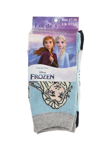 Disney Frozen 3er-Set: Socken Strümpfe in Mehrfarbig