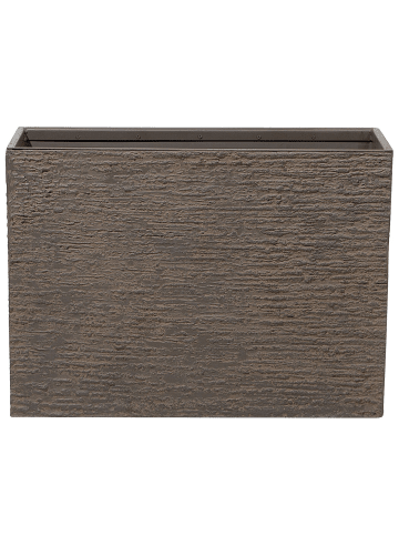 Beliani Outdoor Blumentopf EDESSA in Braun - (W) 70 x (H) 50 x (L) 29 cm