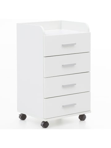 KADIMA DESIGN Rollcontainer WL5.748 40 x 70,5 x 33 cm , Schreibtisch-Container in Weiß