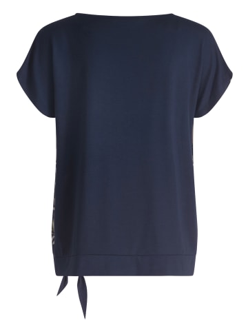 Betty Barclay Basic Shirt mit Schleifenknoten in Dark Blue/Green
