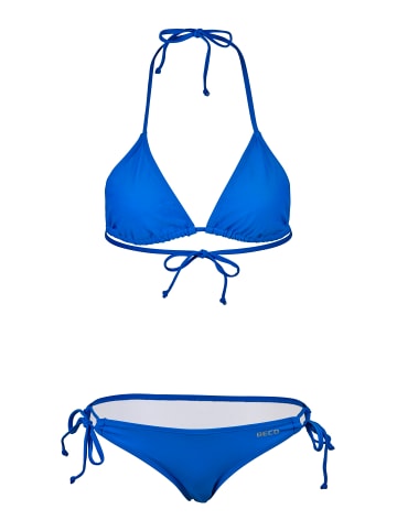 BECO the world of aquasports Bikini BECO-Basic Side Tie Triangle Bikini in blau