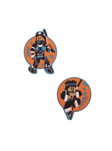 DerDieDas DerDieDas Wechselbuttons, 2tlg. Ninja Fighter