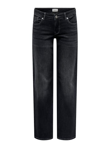 ONLY Jeans mit weitem Bein in Washed Black